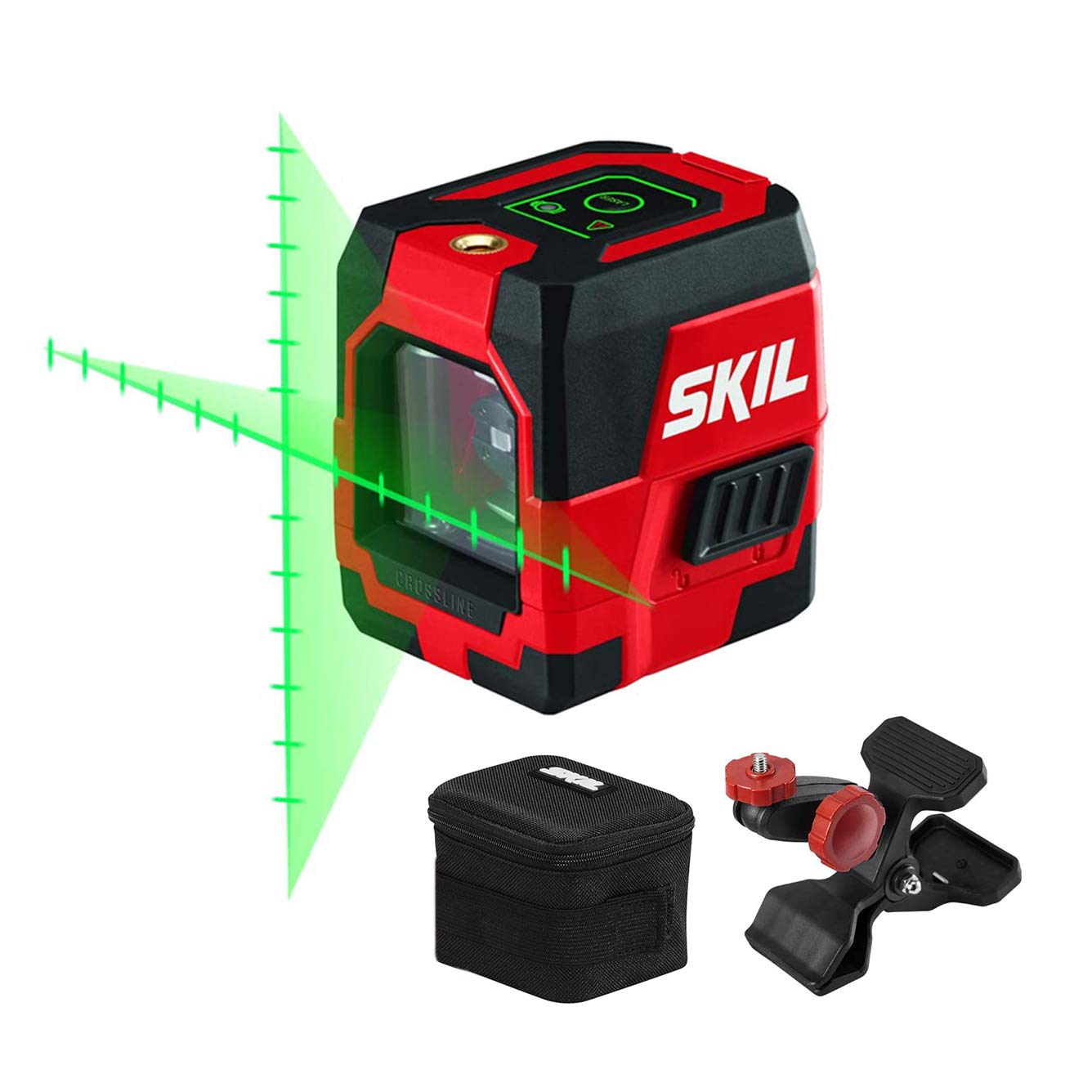 Skil Laser en croix vert à nivellement automatique avec repères de mesure projetés