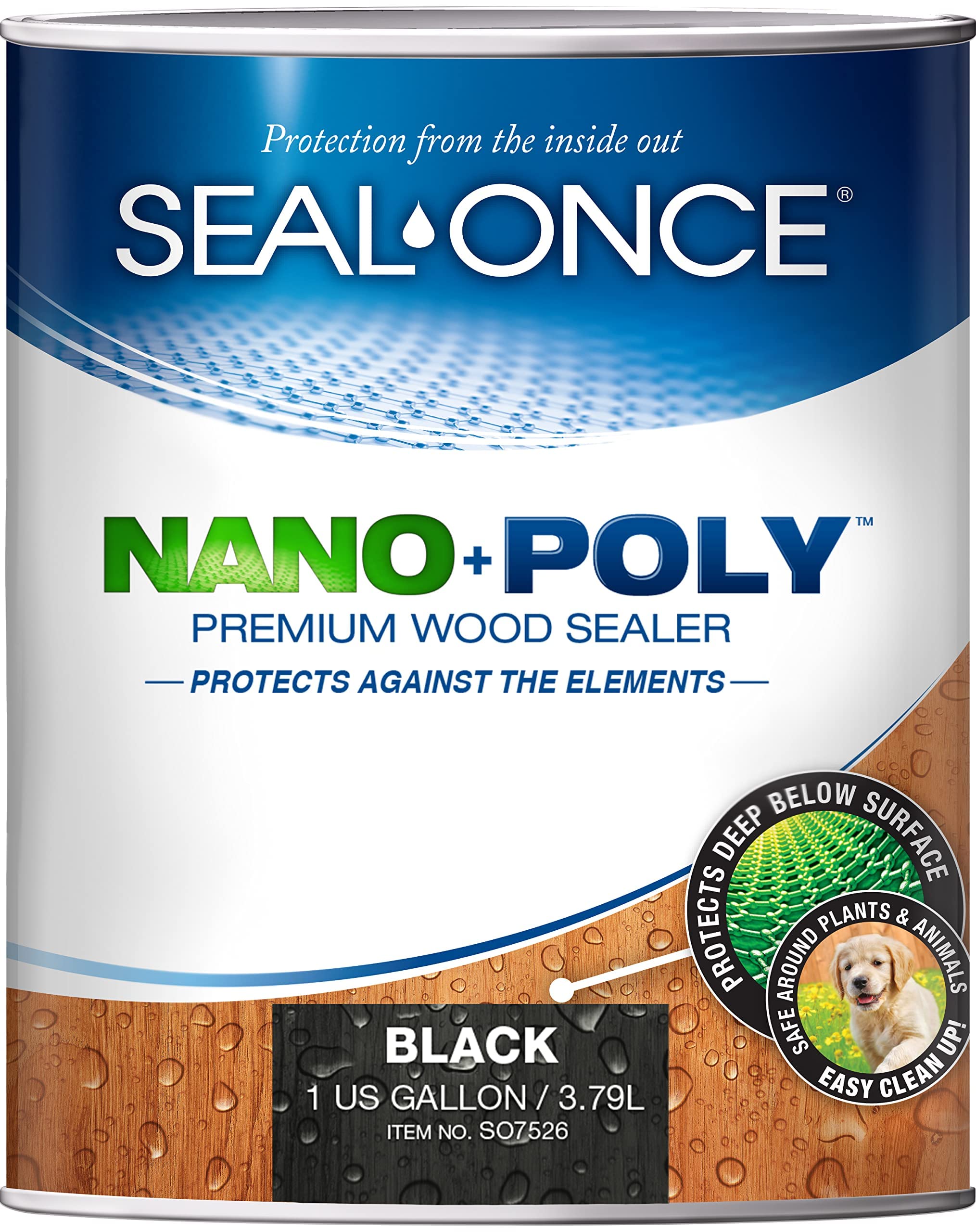Seal-Once Scellant pour bois pénétrant Nano+Poly avec p...