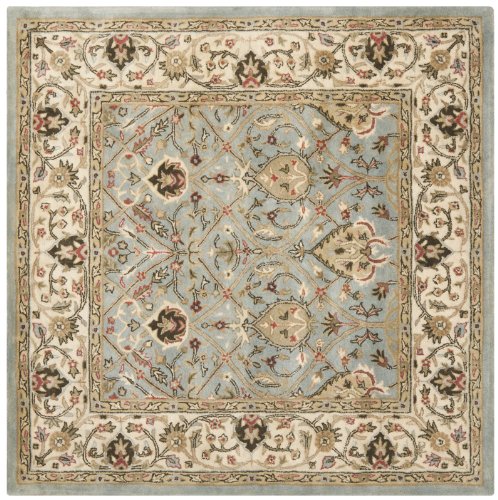 Safavieh Persian Legend Collection PL819L Tapis carré traditionnel en laine grise et ivoire fait à la main (carré de 6 pi)