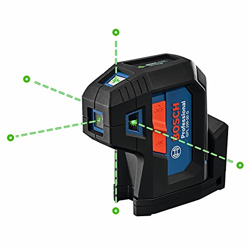 Bosch GPL100-50G Laser auto-nivelant vert à 5 points de...