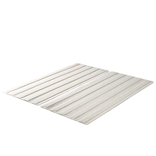 Zinus Lattes de support de lit en bois massif/recouvertes de tissu /