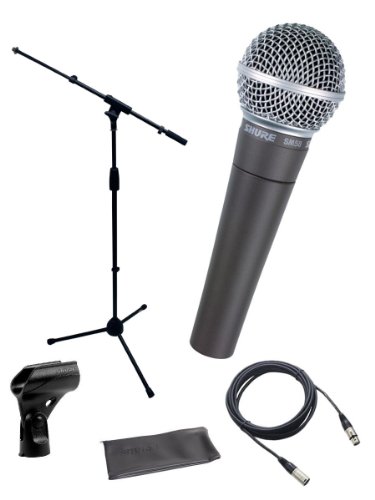 Shure SM58-LC Cardioid Dynamic Vocal Microphone Bundle ...