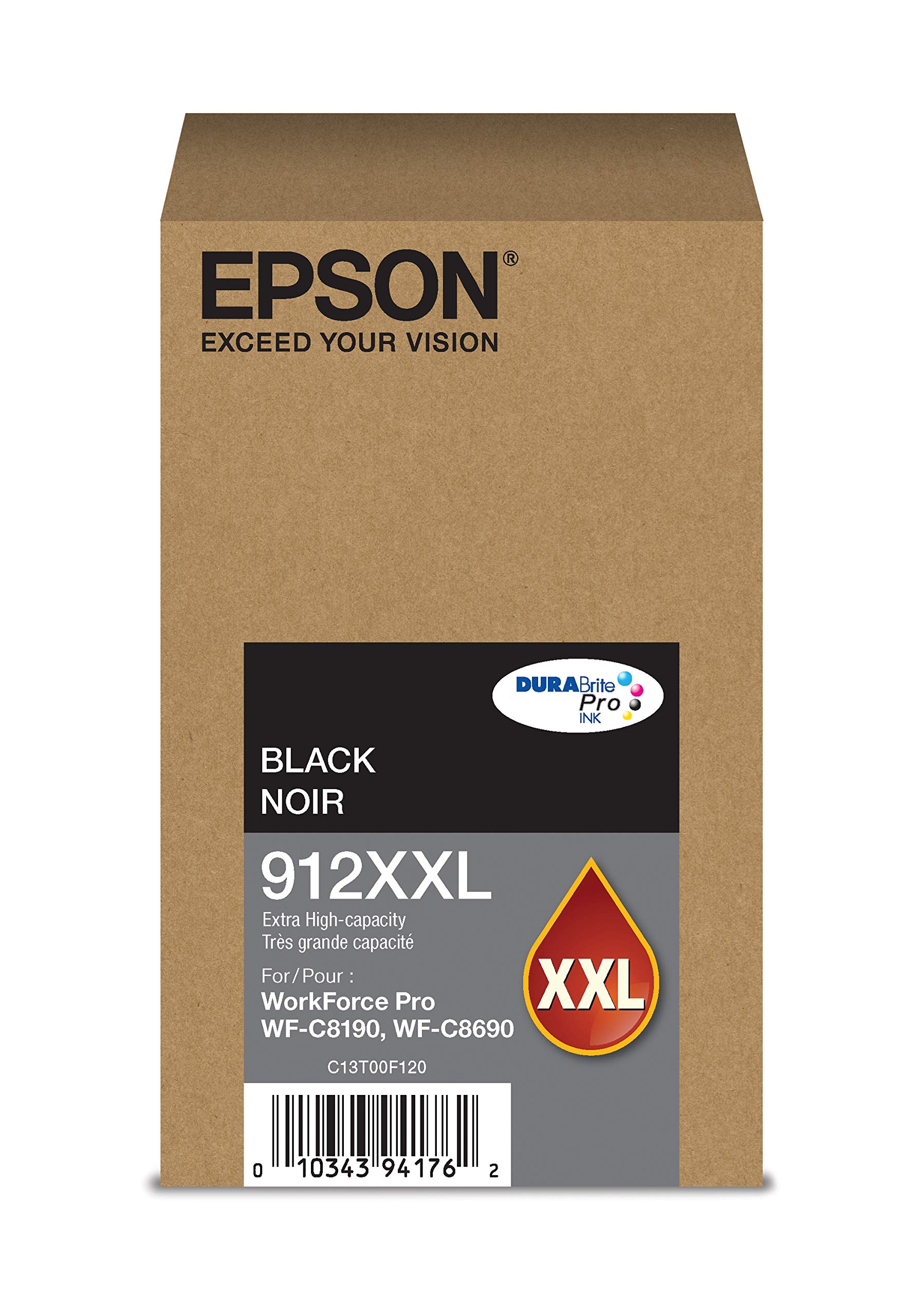 Epson DURABrite Pro T912XXL120 - Encre - Cartouche - Extra Haute Capacité Noir
