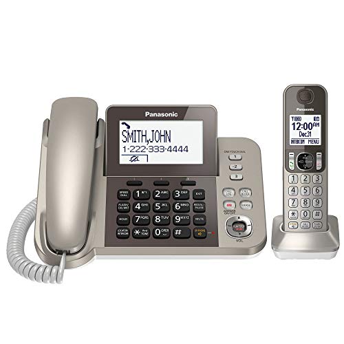 Panasonic Téléphone filaire/sans fil avec Bluetooth Link2Cell et répondeur