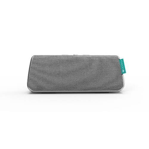 Fugoo Style - Haut-parleur portable Bluetooth avec son surround la plus longue durée de vie de la batterie avec haut-parleur intégré (argent)