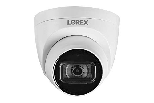 Lorex Caméra de sécurité dôme intérieure/extérieure PoE 4K Ultra HD IP avec écoute audio