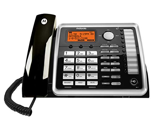 Motorola ML1200 DECT 6.0 Système téléphonique professionnel extensible à 4 lignes avec messagerie vocale