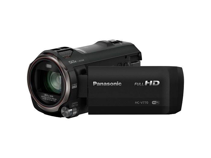 Panasonic Caméscope HC-V770 HD avec capture vidéo jumelle de smartphone sans fil