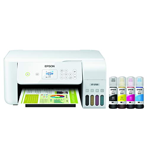 EPSON PRINT Imprimante couleur tout-en-un tout-en-un Epson EcoTank ET-2720 avec scanner et copieur - Blanc