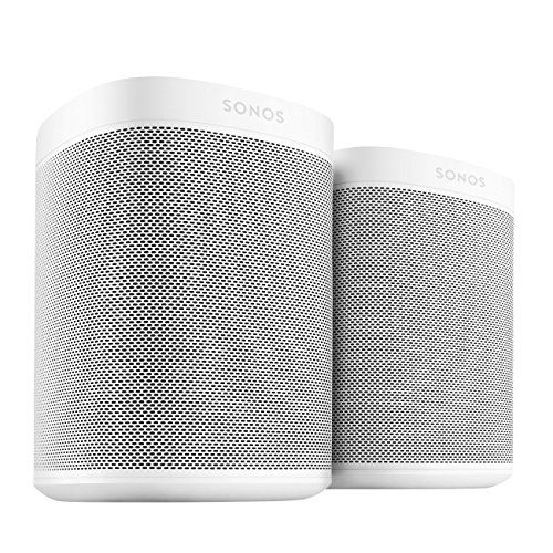 Sonos Ensemble de deux pièces avec tout nouveau One - Haut-parleur intelligent avec commande vocale Alexa intégrée. Taille compacte avec un son incroyable pour n'importe quelle pièce. (Blanc)