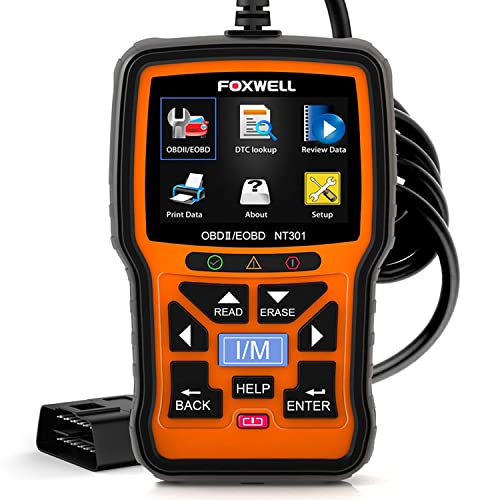 FOXWELL NT301 OBD2 Scanner données en direct mécanicien professionnel OBDII outil de lecteur de Code de Diagnostic pour vérifier le voyant moteur