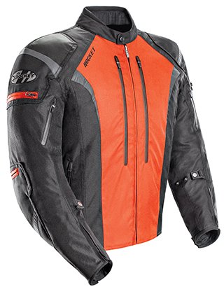 Joe Rocket Veste de moto textile pour hommes Atomic 5.0 - Noir/Orange - XXX-Large
