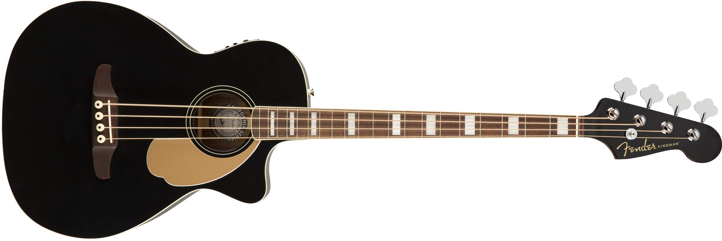 Fender Kingman Acoustic Bass Guitar (V2) - Noir - avec ...