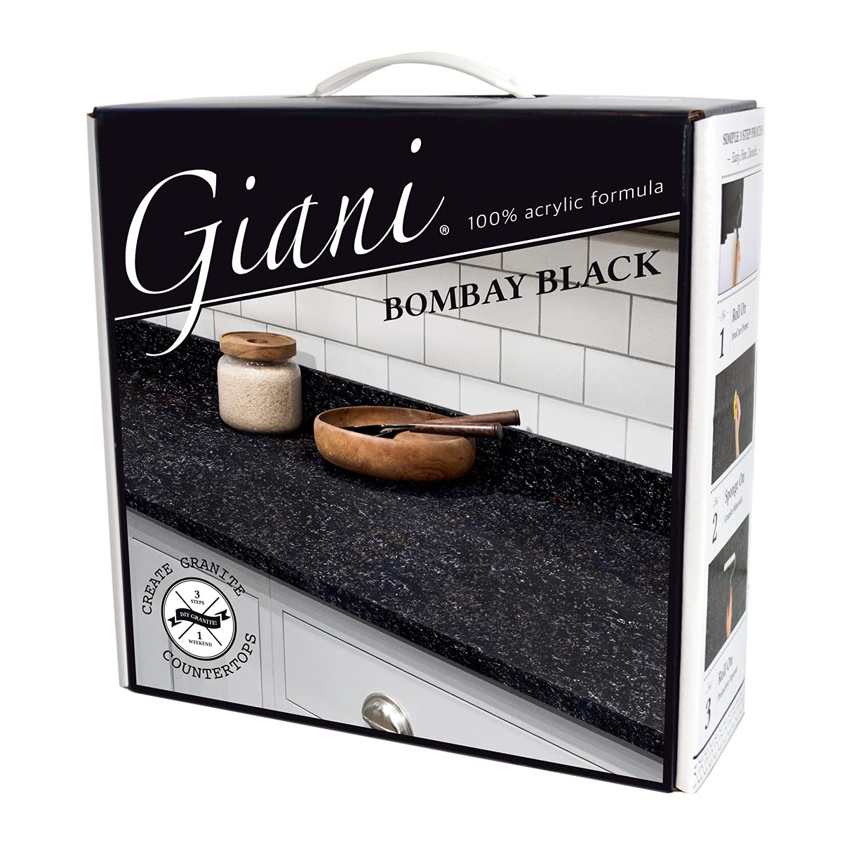 Giani Granite Kit de peinture de comptoir 2.0 - 100 % acrylique