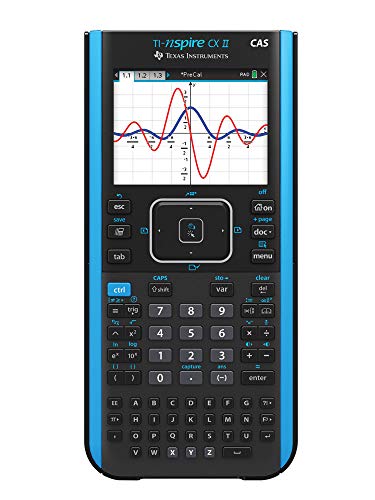 Texas Instruments Calculatrice graphique couleur TI-Nspire CX II CAS avec logiciel étudiant (PC/Mac)