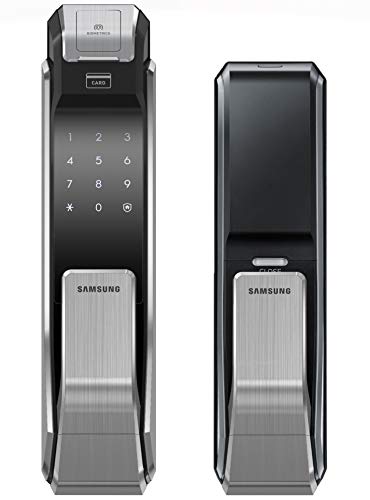 HDVD Serrure de porte numérique Samsung SHS-P718LBK/EN Empreinte digitale Push Pull Loquet bidirectionnel Mortaise Version anglaise (Morise - AML320)