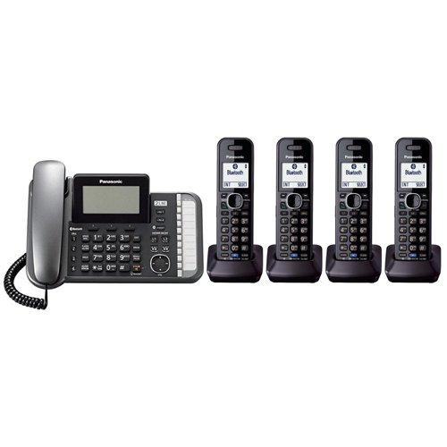 Panasonic KX-TG9582B + 2 KX-TGA950B Téléphone combiné filaire/sans fil Système DECT 6.0 à 2 lignes