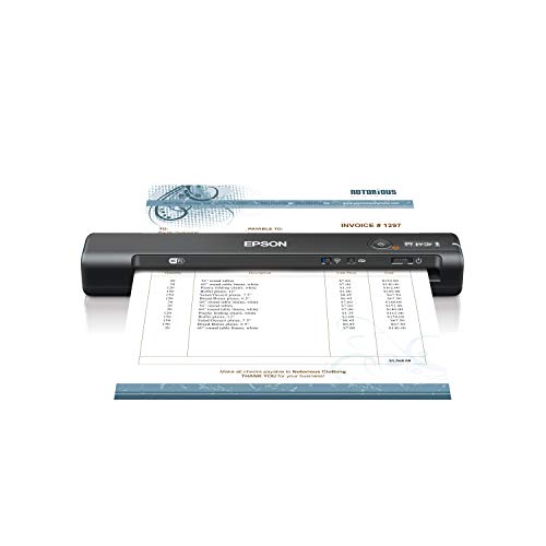 Epson Scanner de documents portable sans fil Workforce ES-65WR avec fonctions de comptabilité de qualité supérieure pour PC et Mac