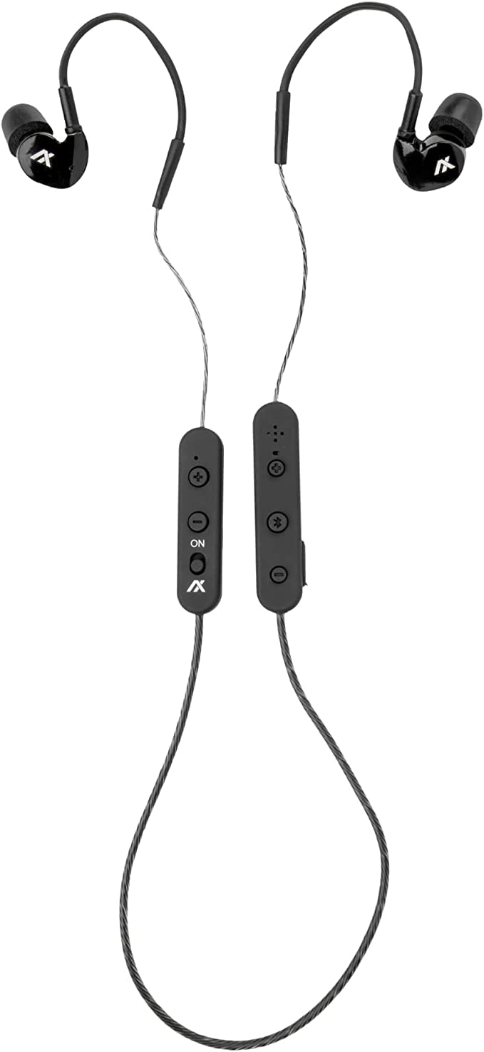  AXIL GS Extreme 2.0 Prise de vue Oreillettes de protection Écouteurs Amélioration de l'audition et isolation du bruit Écouteurs Bluetooth Protection auditive Bluetooth avec haut-parleurs dynamiques...