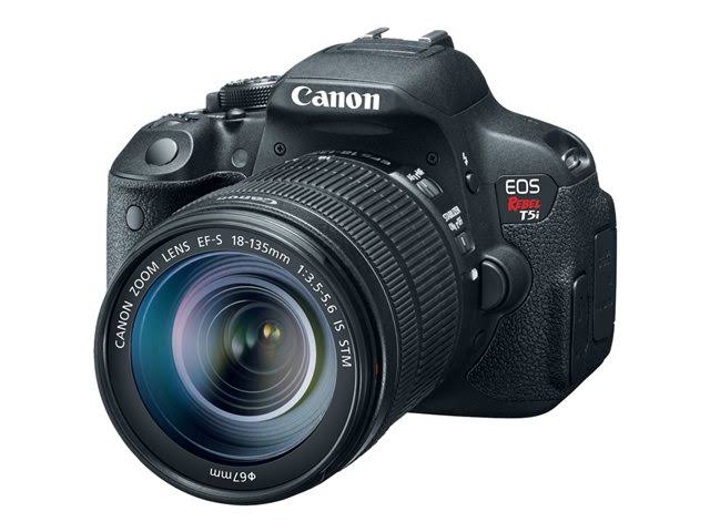 Canon Kit appareil photo reflex numérique EOS Rebel T5i 18-135 mm IS STM (noir)