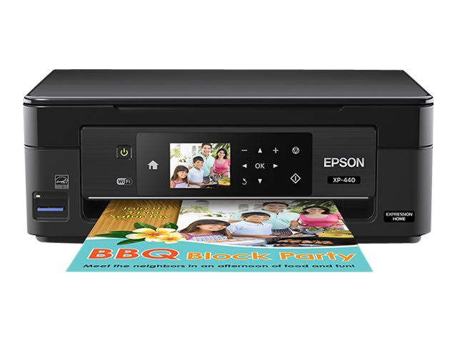 Epson Imprimante photo couleur sans fil Expression Home XP-440 avec scanner et copieur