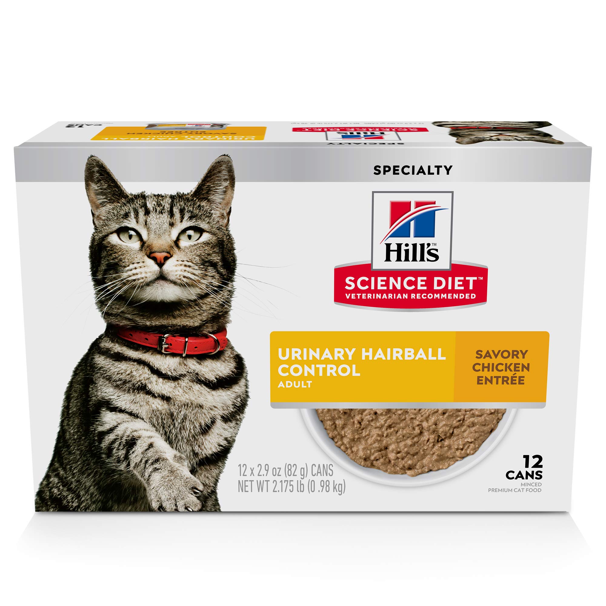 Hill's Science Diet Wet Cat Food, Adult, Urinary & Hair...