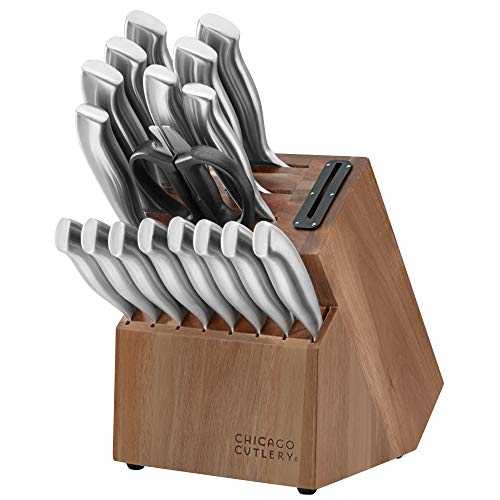 Chicago Cutlery Ensemble de 18 couteaux Insignia Guided Grip avec bloc