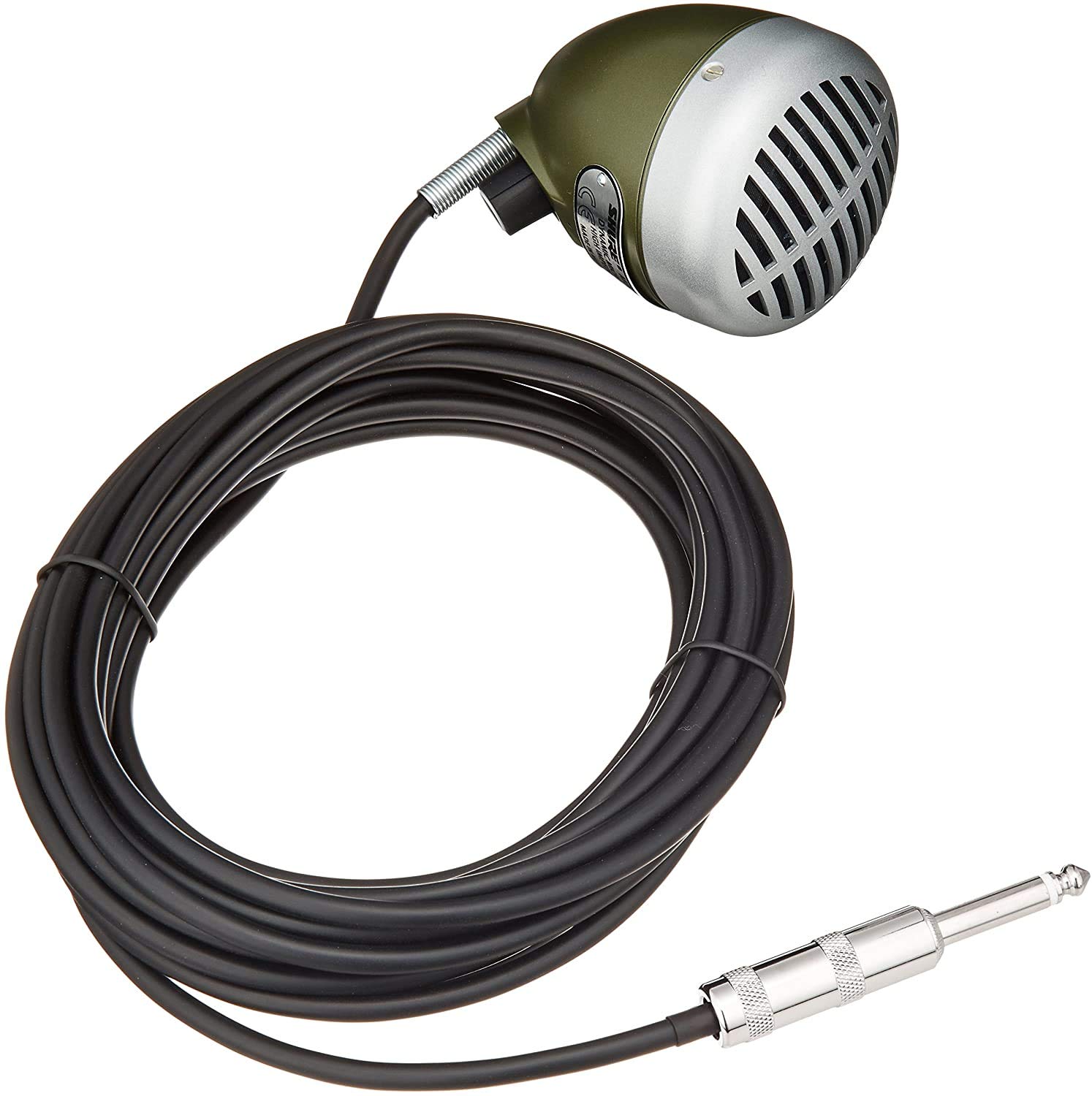 Shure Microphone d'harmonica dynamique 520DX Green Bullet
