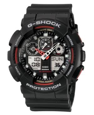 Casio Montre de sport GA100-1A4 'G-Shock' pour homme