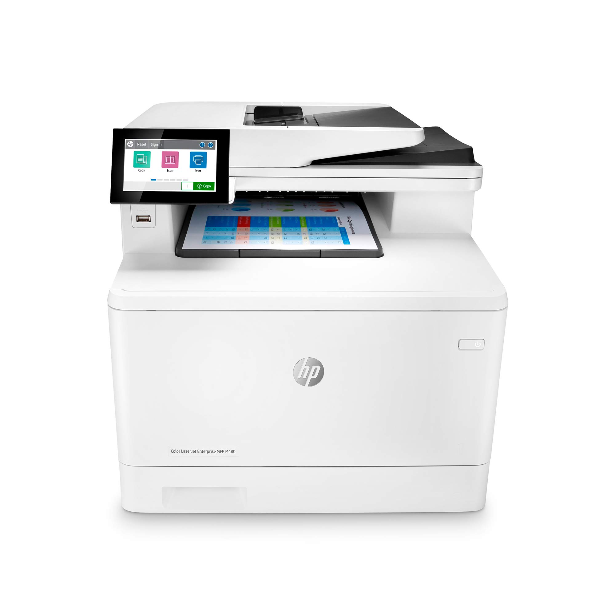 HP Imprimante recto verso multifonction couleur Laserjet Enterprise M480f (3QA55A)