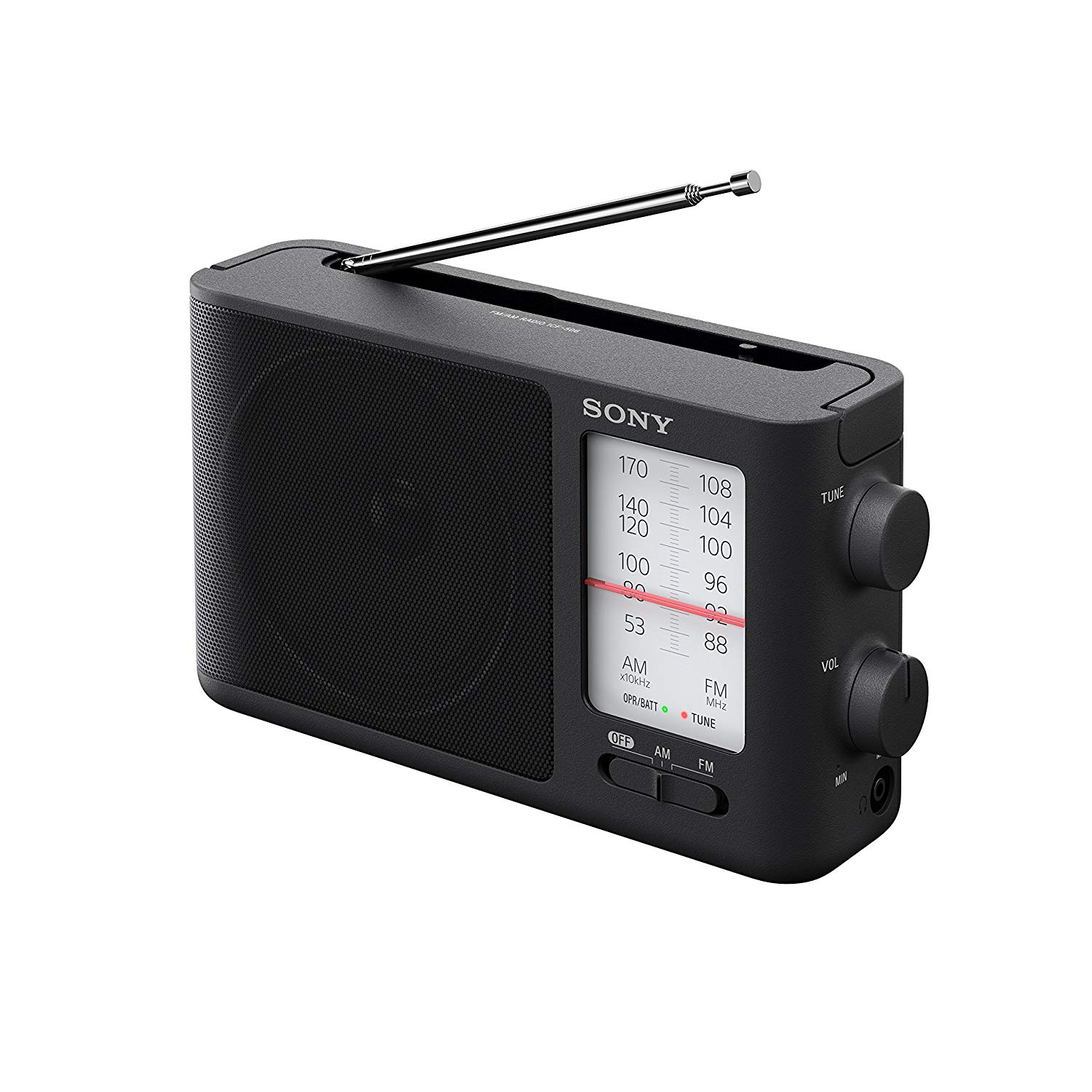 Sony Radio FM / AM portable à réglage analogique ICF-50...