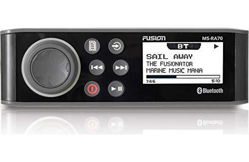 Garmin Stéréo Fusion MS-RA70 avec commande sans fil USB AM / FM / Bluetooth 4 x 50 W à 2 zones pour l'application Fusion Link
