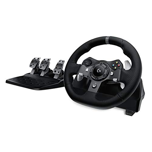 Logitech G G920 Dual-Motor Feedback Driving Force Racing Wheel avec pédales réactives pour Xbox One - Noir