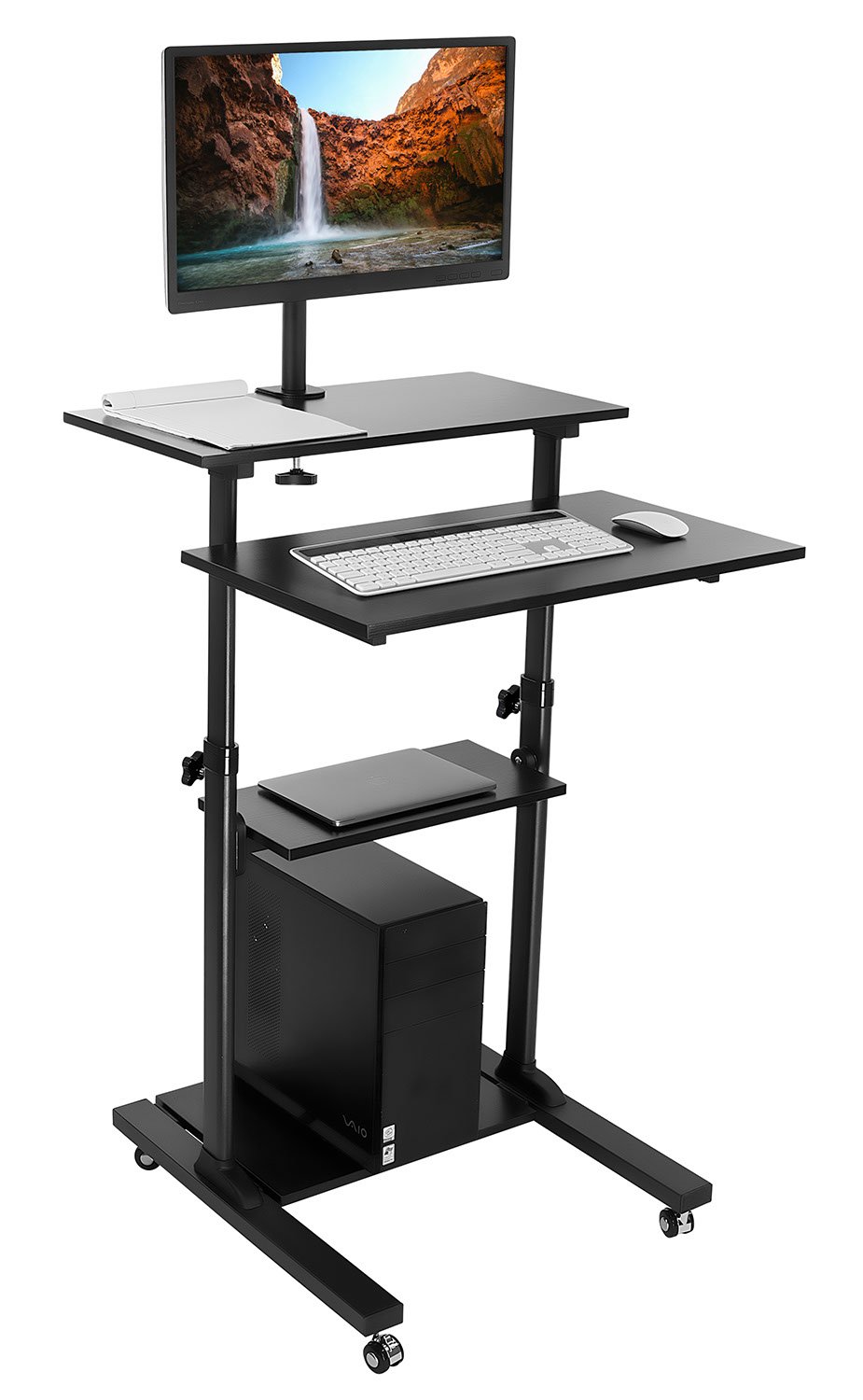 Mount-It! Bureau debout mobile/poste de travail informa...