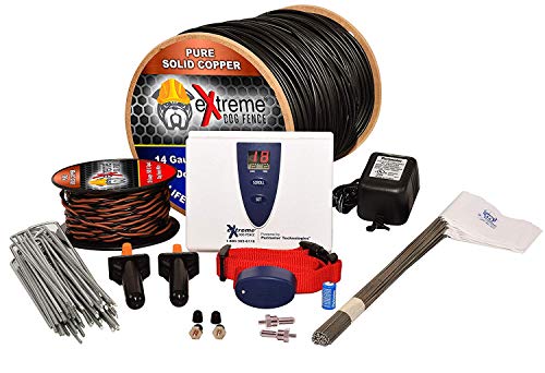  Extreme Dog Fence Clôture électrique souterraine pour chien ultime – Système de clôture pour chien Extreme Pro pour une installation facile et une longévité maximale et une sécurité fiable et...