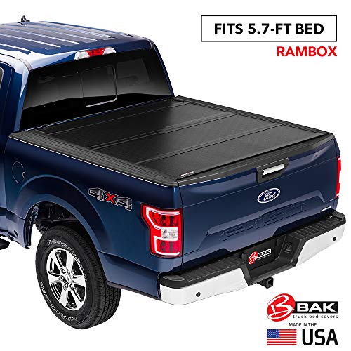 BAK Flip G2 Housse de protection pour caisse de camion pliable | 226207RB | Pour Dodge Ram 2009-2020 avec lit RamBox 5 pi 7 pi