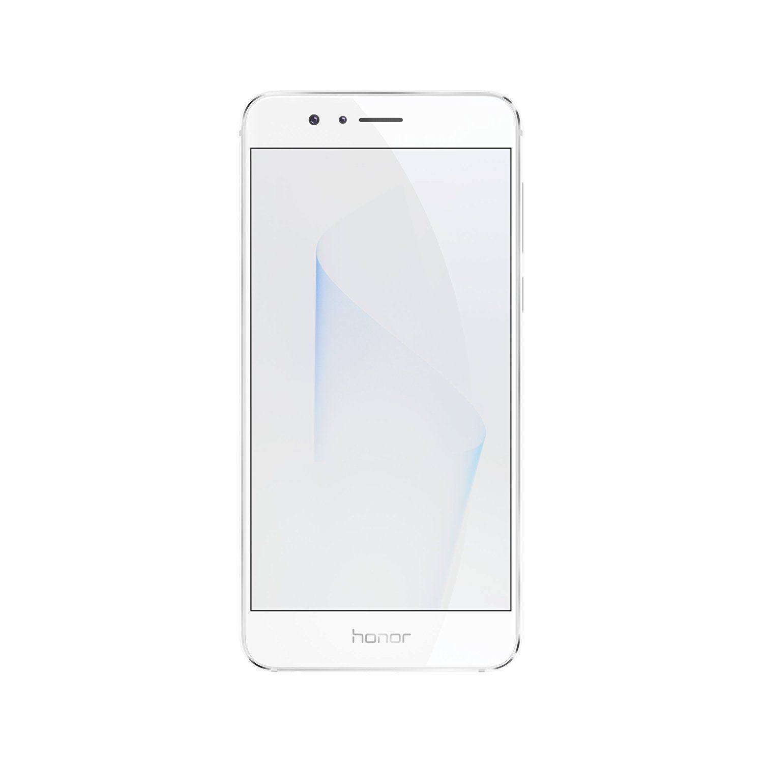 Huawei Device USA Inc Huawei Honor 8 Débloqué Smartphone 32 Go Double Caméra - Garantie Américaine (Blanc Perle)