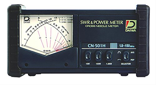 Daiwa CN-501H 1.8-150 MHz Cross-Needle SWR/wattmètre avec SO239s