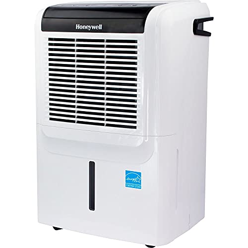 Honeywell DH70PWKN Déshumidificateur Energy Star 70 pintes (50 pintes 2019 DOE) avec pompe de vidange intégrée et garantie de 5 ans