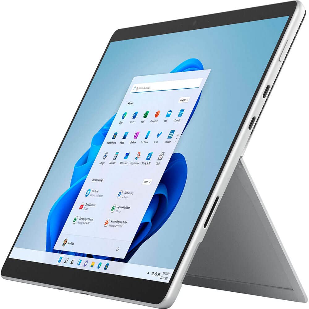 Microsoft Écran tactile Surface Pro 8-13' - Intel Evo Platform Core i7-32 Go de mémoire - SSD 1 To - Appareil uniquement - Platine (2021)