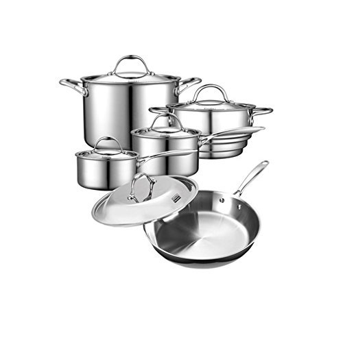 Cooks Standard Batterie de cuisine en acier inox...