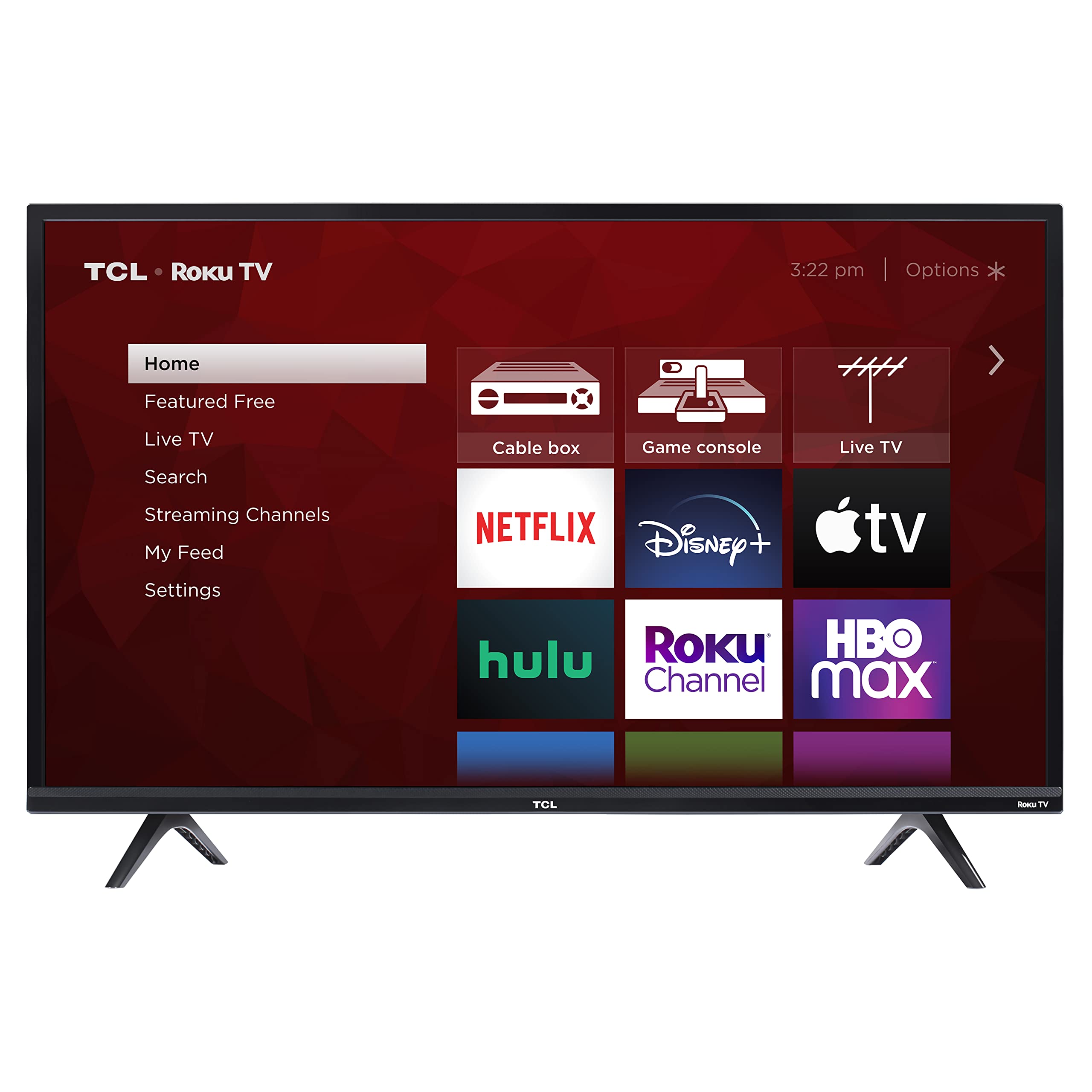 TCL Téléviseur intelligent Roku à DEL HD 720p de classe 3 de 32 pi - 32S355
