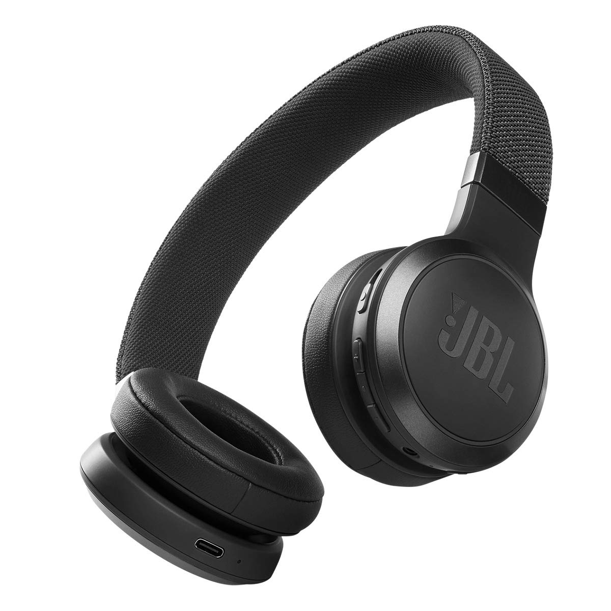 JBL Live 460NC - Casque supra-auriculaire sans fil à réduction de bruit avec batterie longue durée et commande par assistant vocal - Noir