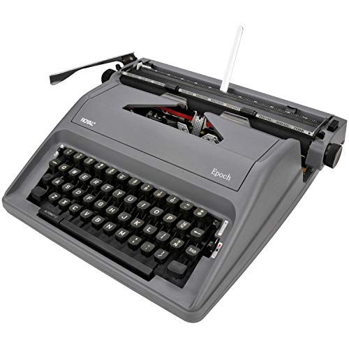 Royal Machine à écrire manuelle portable Epoch Classic - Gris (ROY79103Y)