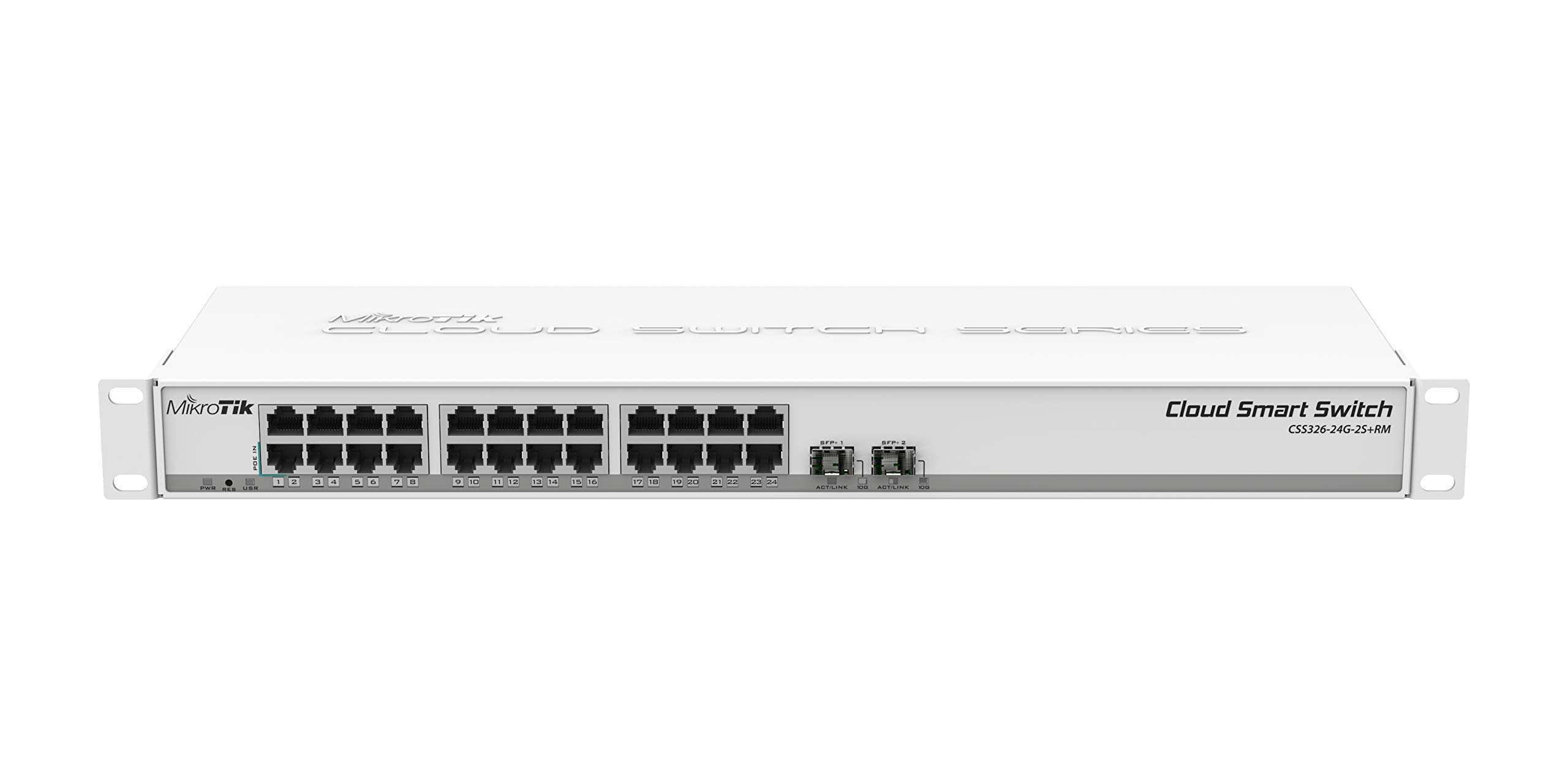 MikroTik CSS326-24G-2S+RM Commutateur Gigabit Ethernet 24 ports avec deux ports SFP+