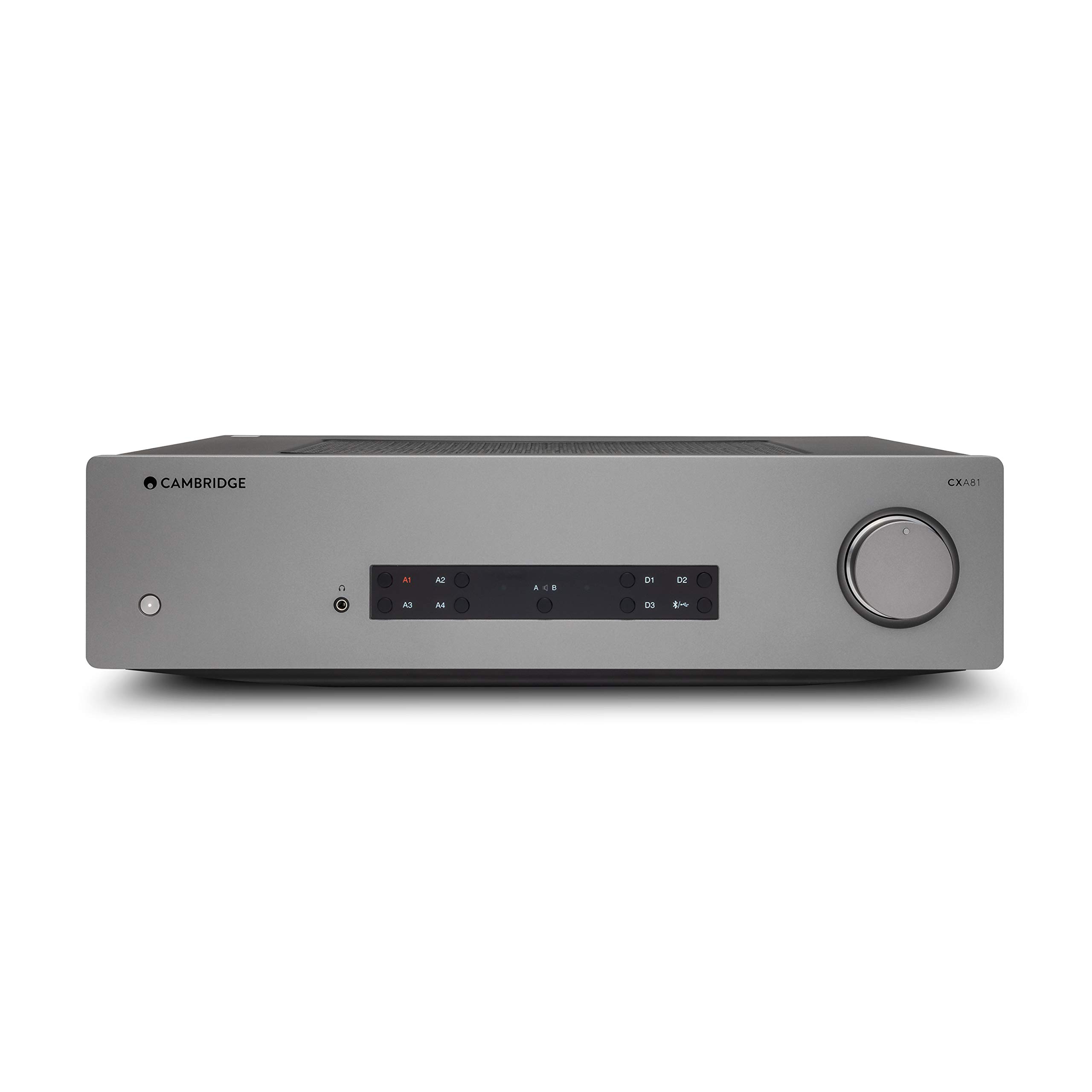 CAMBRIDGE AUDIO CXA81 Stereo Two-Channel Amplifier with Bluetooth and Built-in DAC - 80 Watts Per Channel (Lunar Grey)