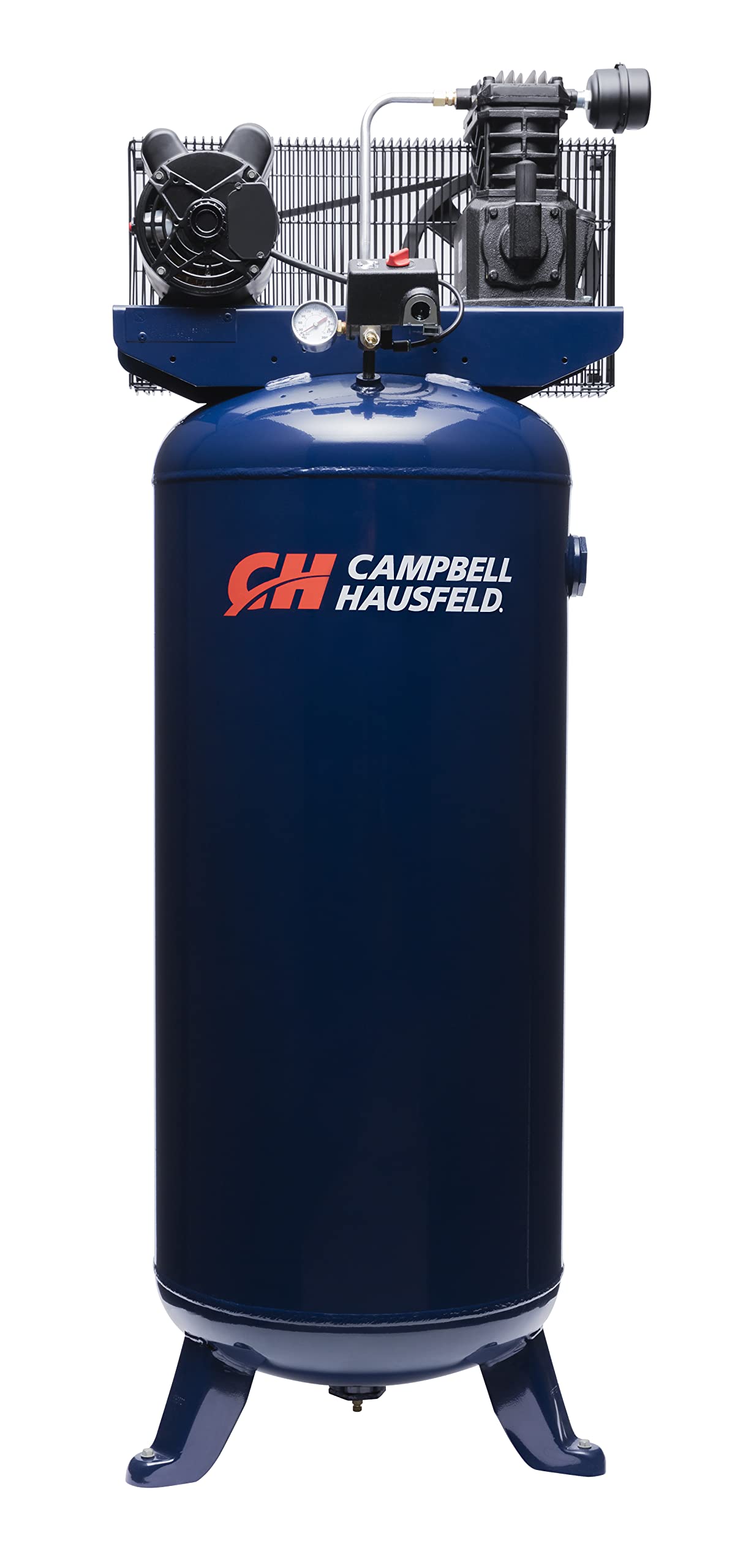 Campbell Hausfeld 60 Gallon 3.7 HP 230V Vertical Stationary Air Compressor (VT6195) Blue