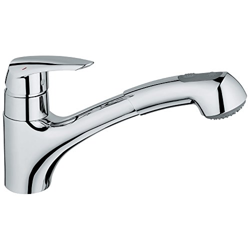 Grohe 33 330 001 Robinet de cuisine à double douchette extractible Eurodisc