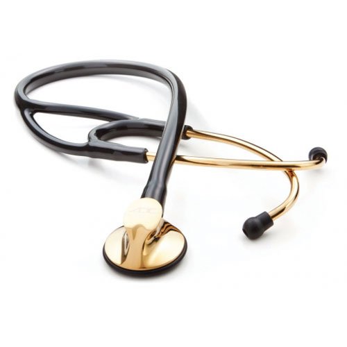ADC 600GP Gold Plated Stethoscope , Black BK
