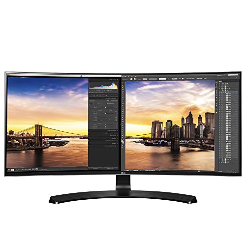 LG 34UC88-B Moniteur IPS QHD incurvé UltraWide 21:9 de 34 pouces avec charge rapide USB